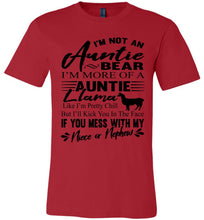 Load image into Gallery viewer, Auntie Llama Shirt | Auntie Bear Shirt | Funny Aunt Shirts