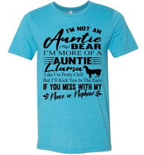 Load image into Gallery viewer, Auntie Llama Shirt | Auntie Bear Shirt | Funny Aunt Shirts
