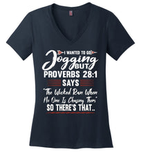 Load image into Gallery viewer, I Wanted To Go Jogging Proverbs T Shirt