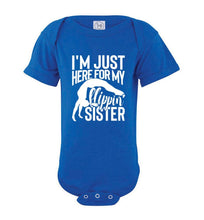 Load image into Gallery viewer, I'm Just Here For My Flippin' Sister Gymnastics Brother Tshirt