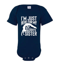 Load image into Gallery viewer, I'm Just Here For My Flippin' Sister Gymnastics Brother Tshirt